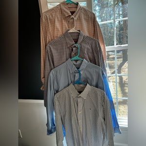 4 Vineyard Vines Button Downs. Whale Shirt Tucker Shirt Murray Shirt Medium
